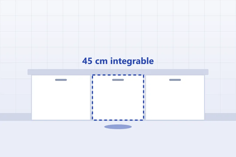 Lavavajillas de 45 cm integrable